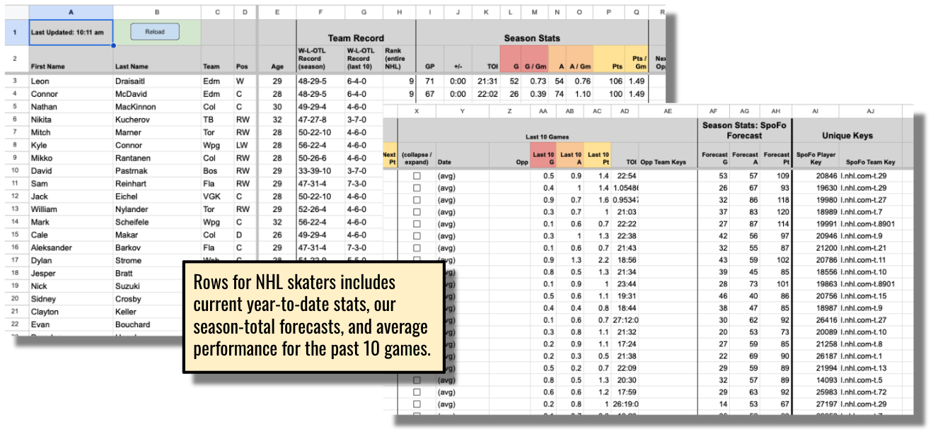 NHL SportsSheet